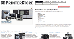 Desktop Screenshot of 3dprinterstore.de